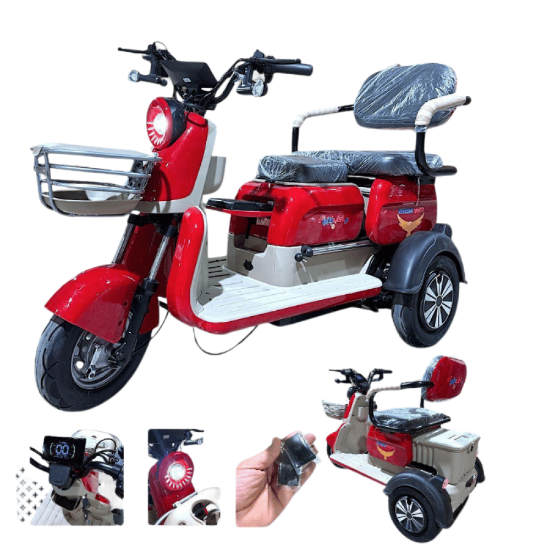 صورة دباب كهربائي 3 عجلات مع سعة تخزين كبيرة